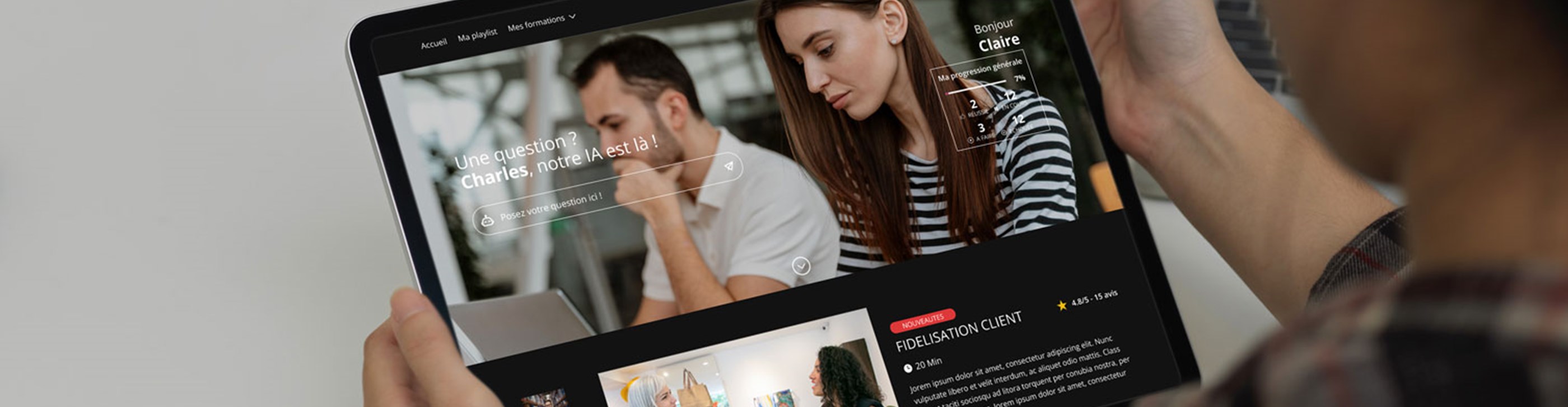 Plateforme e-learning LMS révolutionnaire intelligente pour le retail et réseaux de points de vente